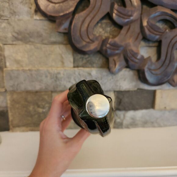 Avon Pony Post-Horse Head-Green Glass Decanter-Tribute After Shave Bottle - Picture 5 of 7